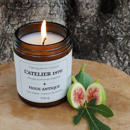 Bougie artisanale parfumée FIGUE ANTIQUE